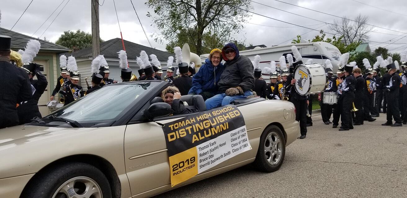 Bob & Dr. Smith ride in the Tomah Homecoming parade