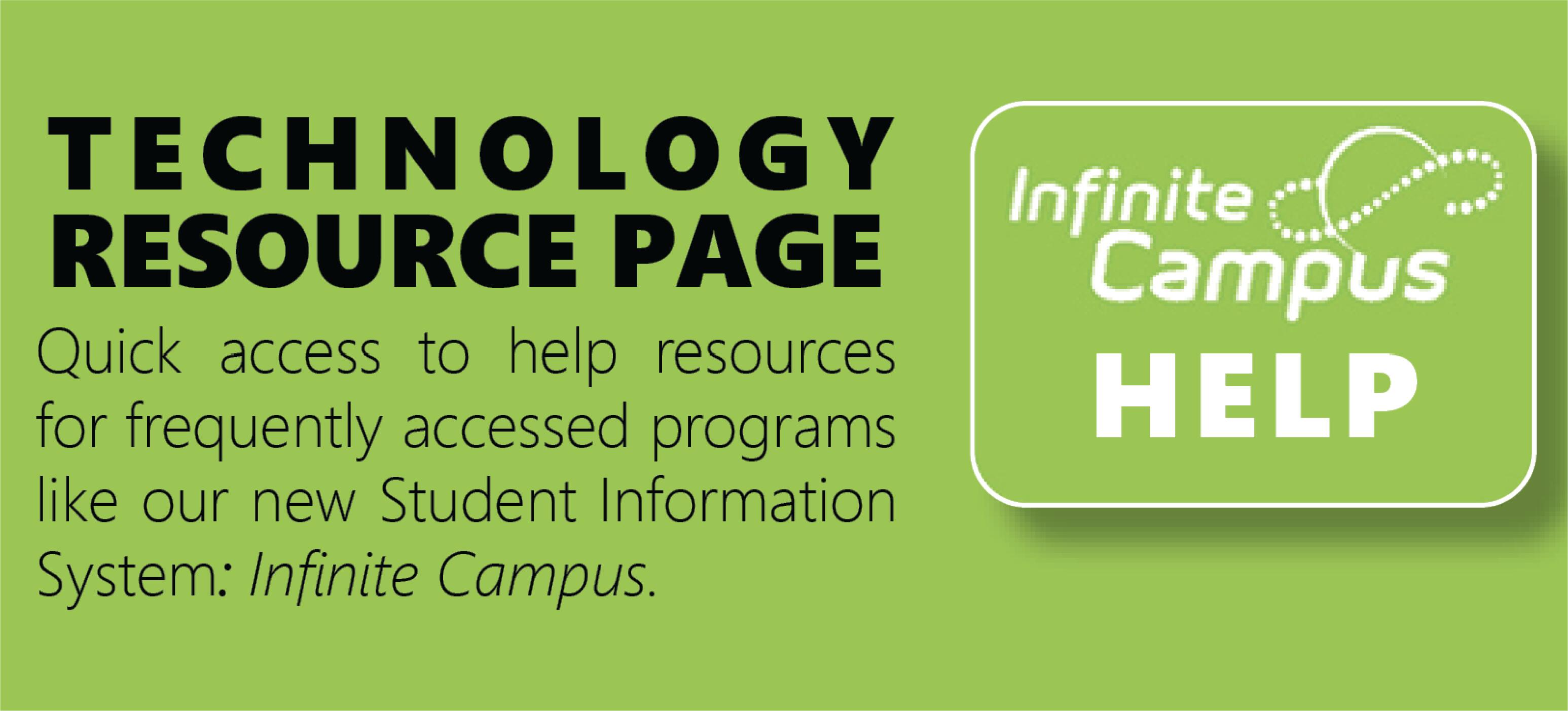 Infinite Campus Technology Resource Page